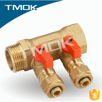 Brass Ball Valve Manifolds With 2 Way Male Outlets